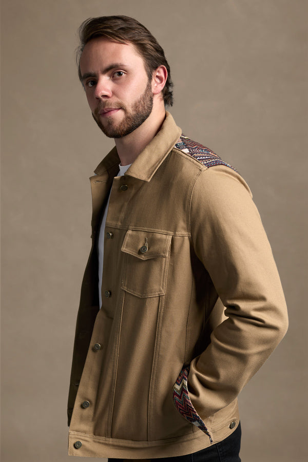 Chaqueta drill khaki Theo